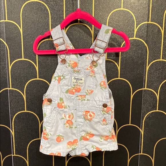 Oshkosh B’Gosh overall shorts size 9 months - Picture 1 of 4